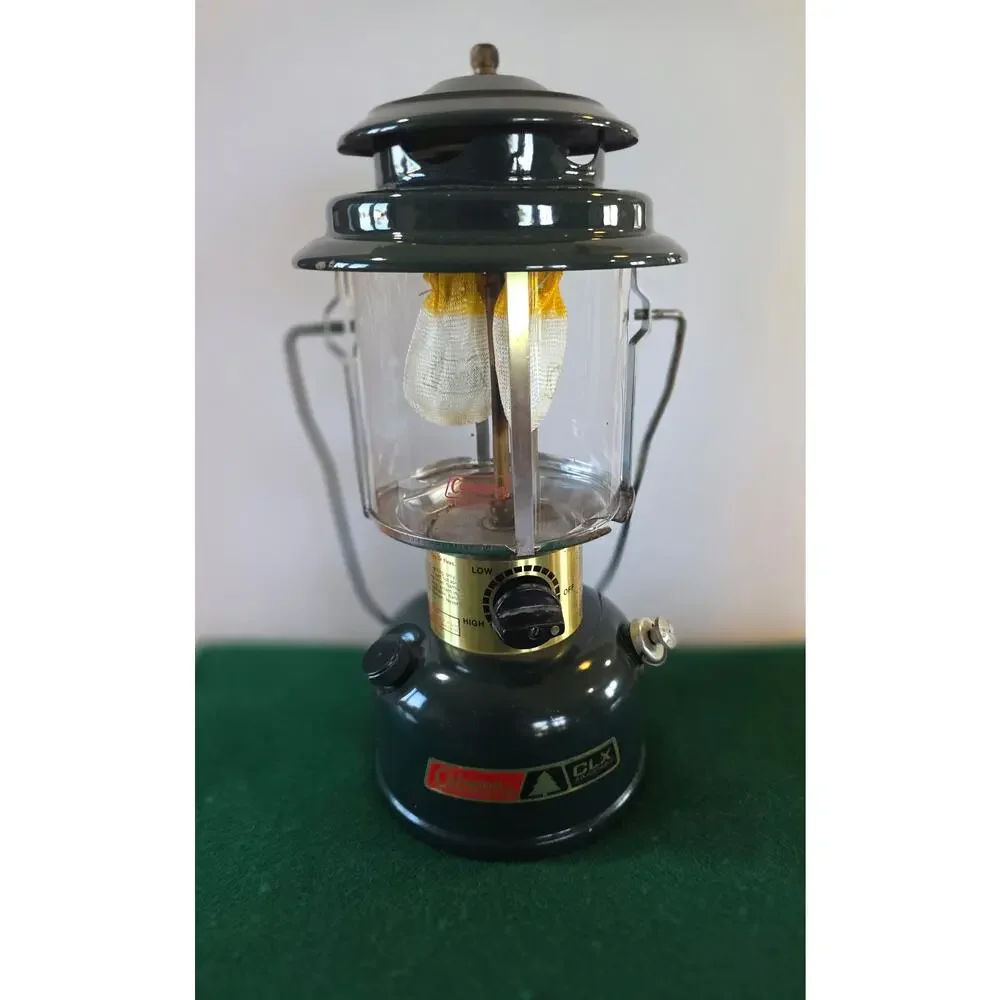 Vintage 1980's Coleman CLX adj model 290 double mantle gas lantern